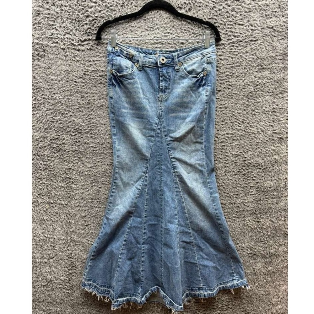 Highway Jeans Blue Denim Maxi Skirt